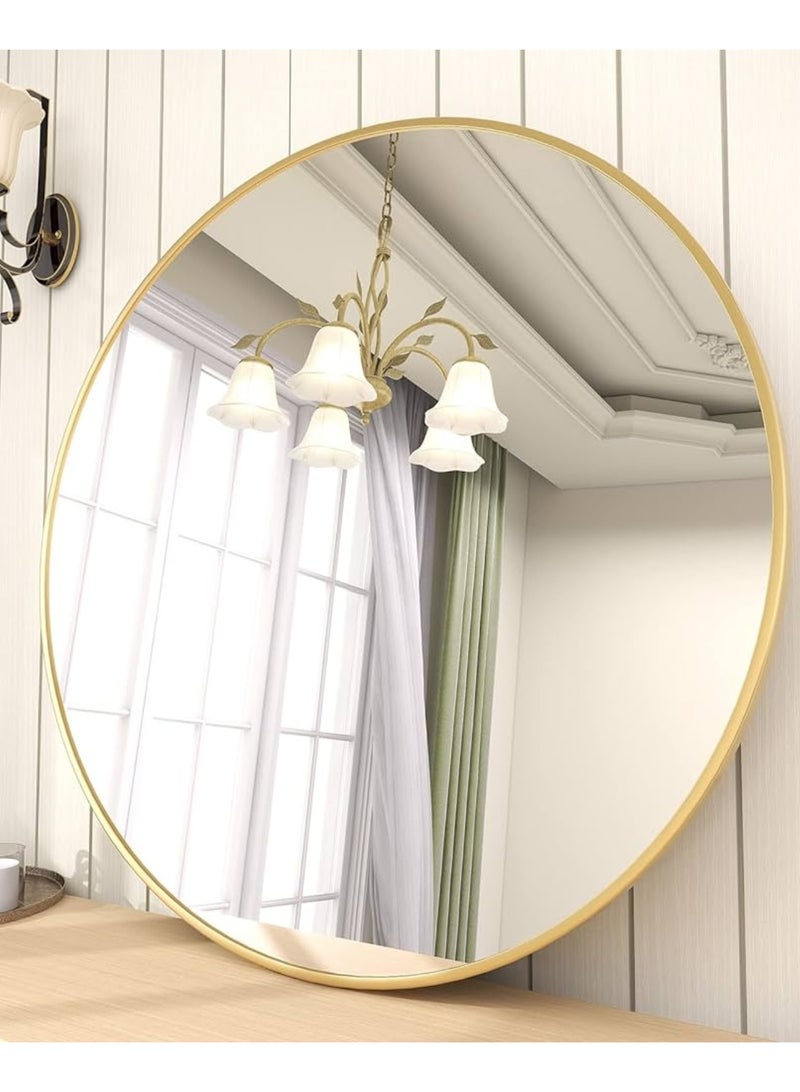 Round mirrors with gold frame  - Image 4