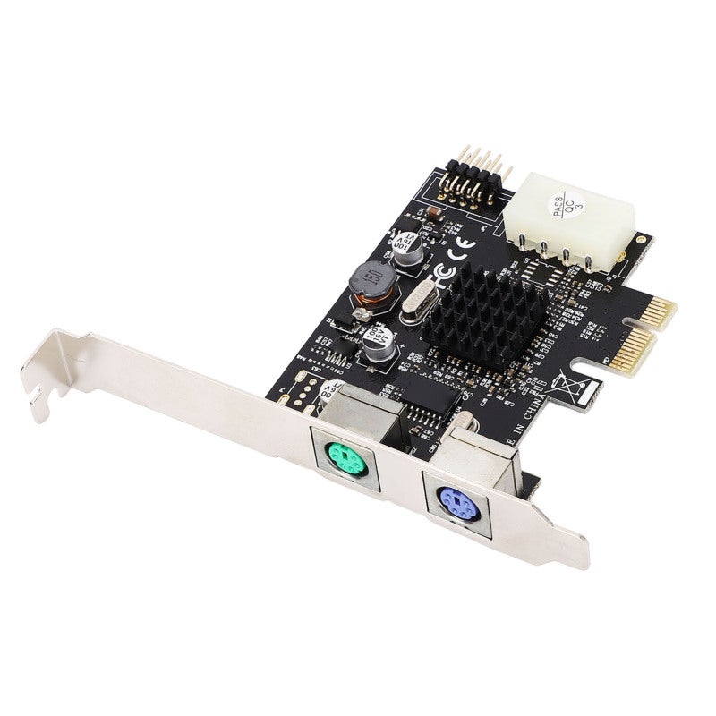 PCIe to PS/2 Adapter: MCS9990CV Chip, Stable Transmission, 2 PS/2 Interfaces - Plug and Play, USB2.0 Pin PC Expansion Card for Desktop PC Users - Image 5