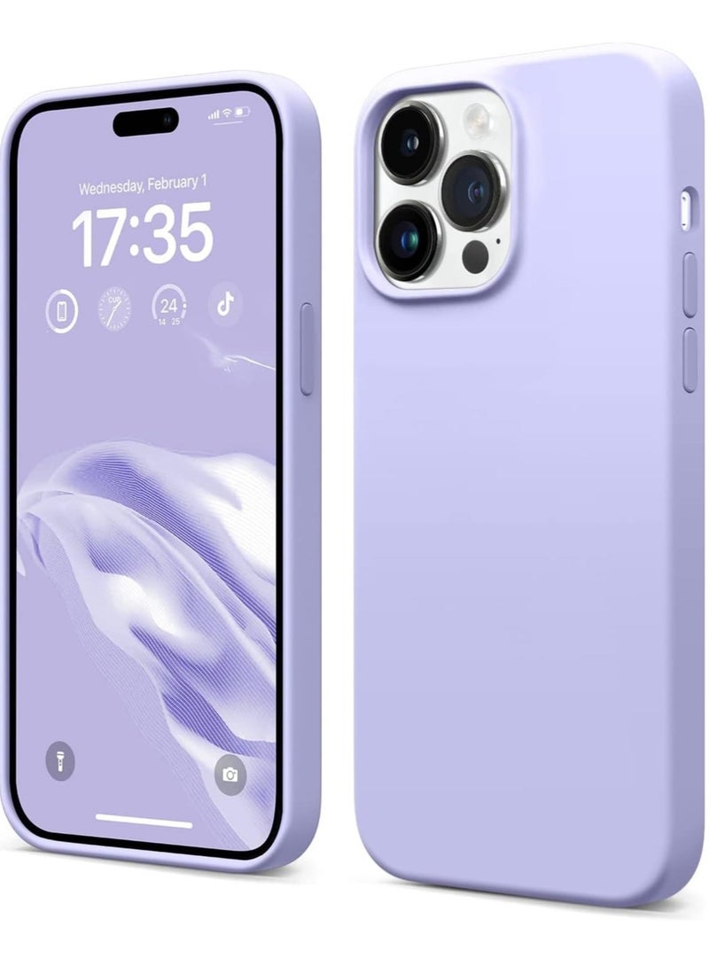 "[3-in-1] iPhone 15 Case with 9H Tempered Glass Screen Protector – Premium Liquid Silicone Shockproof Protective Case, Slim Phone Cover for iPhone 15 (2023) (Purple)" - Image 4