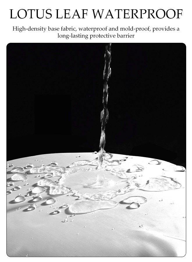 DUNISO Waterproof Shower Curtain，Thickened Bathroom Curtains，Waterproof， Anti Fog，Anti Mold，With Hooks，For Bathroom And Bath Tub，150*180cm  - Image 5