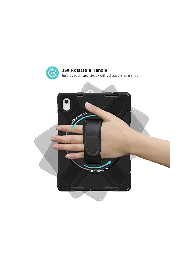 Procases For Ipad 10Th Generation 10.9 Inch Case 2022, Rugged Heavy Duty Shockproof Cover Rotating Kickstand With Handle Holder Shoulder Strap For 10.9" Ipad 10 –Black - Image 2