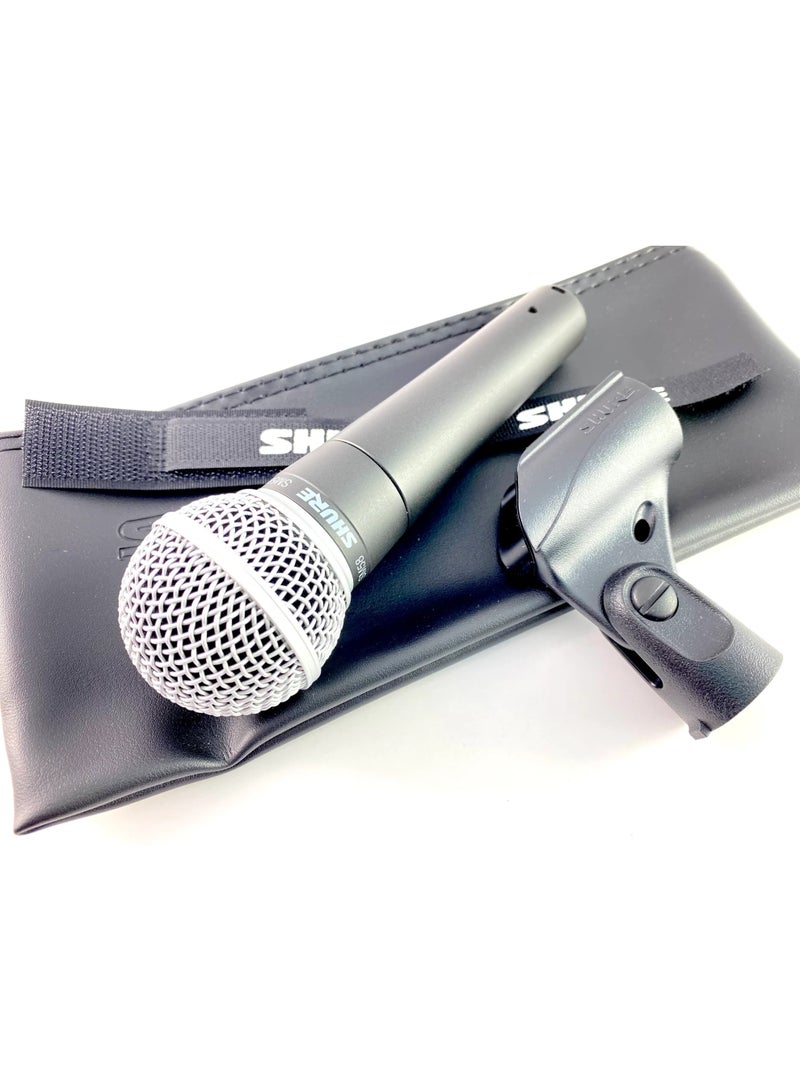 Shure SM58 Dynamic Vocal Unidirectional Wired Microphone - Clear, Warm Sound - Ideal for Singers and Live Performances - Professional Recording - Professional Design - High Quality - Silver  - Image 3