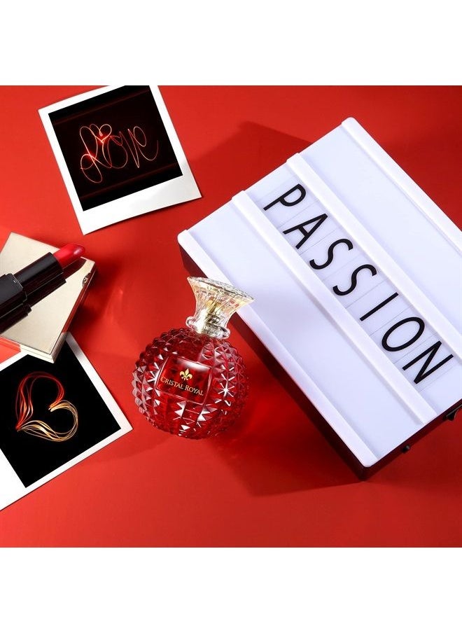 Marina De Bourbon - Cristal Royal Passion by Princesse Eau de Parfum for Women - Opens with Pear, Blackcurrant and Bergamot - Blended with Jasmine and Violet - For Elegant Ladies - 3.4 oz - Image 1