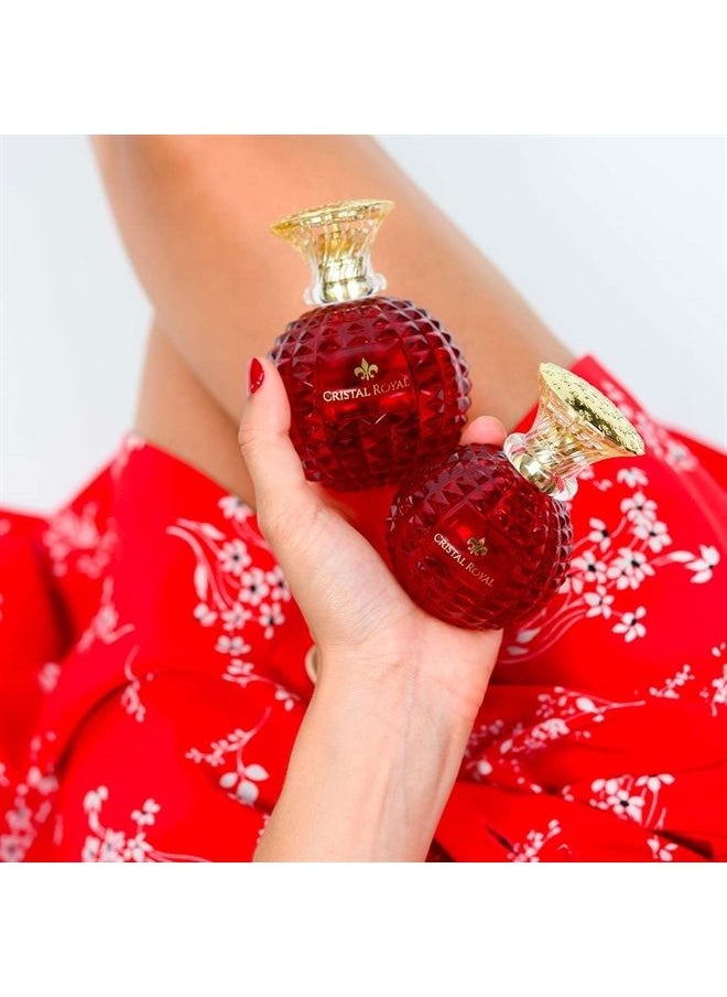 Marina De Bourbon - Cristal Royal Passion by Princesse Eau de Parfum for Women - Opens with Pear, Blackcurrant and Bergamot - Blended with Jasmine and Violet - For Elegant Ladies - 3.4 oz - Image 1