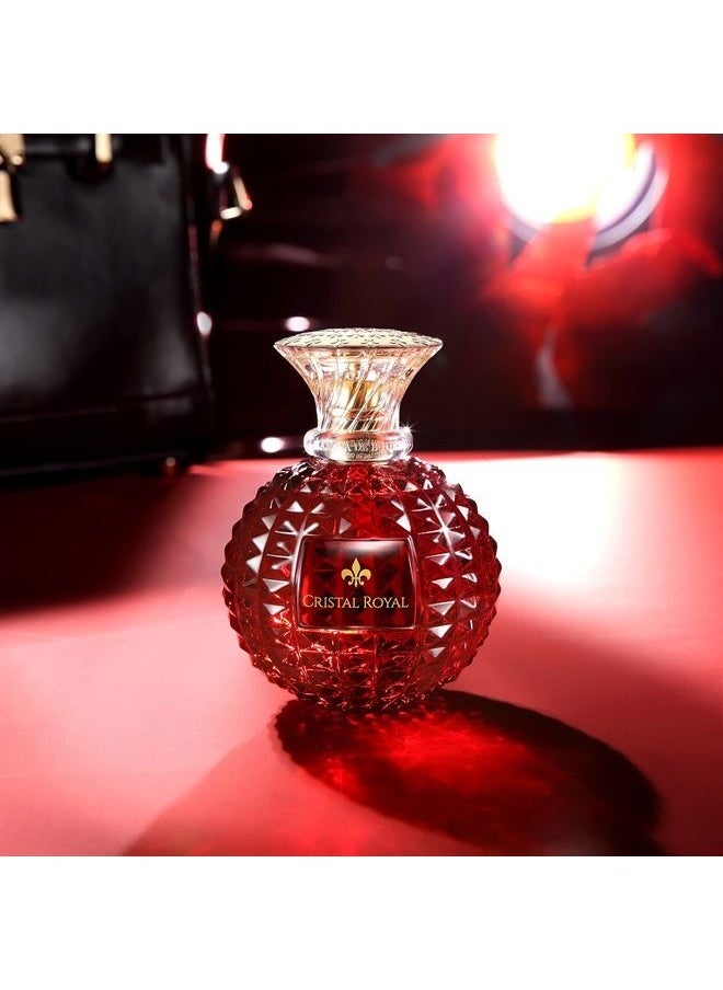 Marina De Bourbon - Cristal Royal Passion by Princesse Eau de Parfum for Women - Opens with Pear, Blackcurrant and Bergamot - Blended with Jasmine and Violet - For Elegant Ladies - 3.4 oz - Image 1
