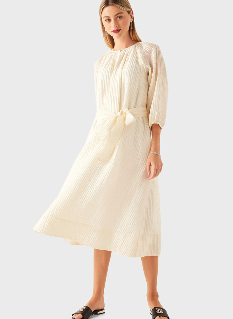 ELLE Open Toe Flat Sandals