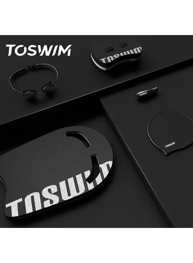 Toswim Swimming Training Board Float For Adults Beginners Swimming Equipment Back Float Freestyle Kickboard Deep Black - Image 3