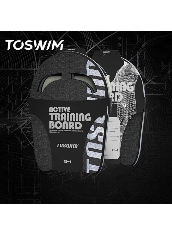 Toswim Swimming Training Board Float For Adults Beginners Swimming Equipment Back Float Freestyle Kickboard Deep Black - Image 1