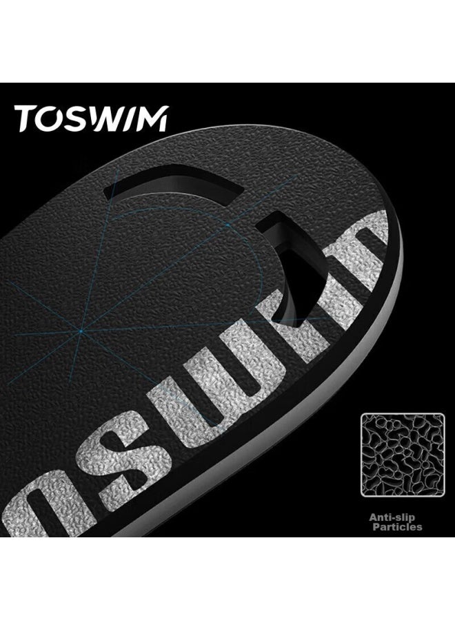 Toswim Swimming Training Board Float For Adults Beginners Swimming Equipment Back Float Freestyle Kickboard Deep Black - Image 2