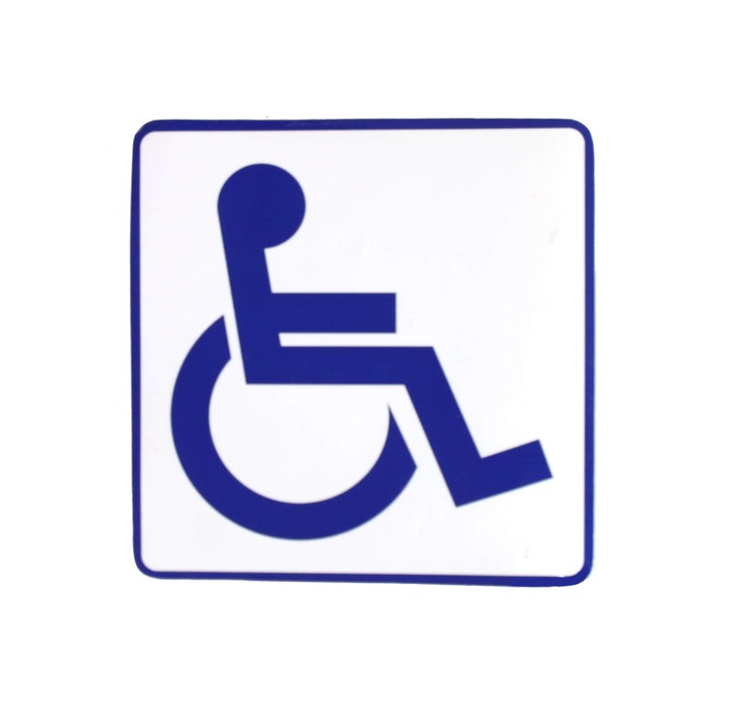 eSplanade Handicap Disabled Wheelchair Signs Sticker Decal - Easy to Mount Weather Resistant Long Lasting Ink (Size -5.5"x5.5") - Image 2