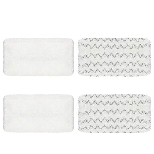 Wisorder 4 Pack Steam Mop Pads for Bissell Symphony 1252 1606670 1543 1652 1132 1530 11326 Vacuum and Steam Mop, Bissell 2747A Replacement Pads, Bissel Symphony Pet Mop Pads, Microfiber Washable & Reusable - Image 1