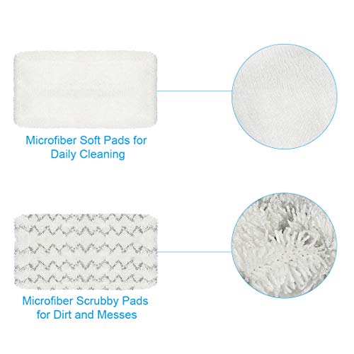 Wisorder 4 Pack Steam Mop Pads for Bissell Symphony 1252 1606670 1543 1652 1132 1530 11326 Vacuum and Steam Mop, Bissell 2747A Replacement Pads, Bissel Symphony Pet Mop Pads, Microfiber Washable & Reusable - Image 2