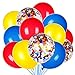 JOYYPOP Red Yellow and Blue Latex Balloons with Confetti Balloons for Paw Party Decorations Carnival Circus Birthday Party80 Packs - Image 3