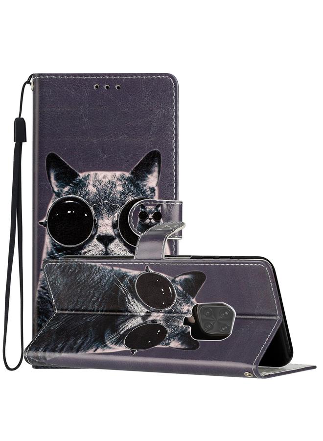 The Bros Case For Xiaomi Redmi Note 9 Pro Colored Drawing Leather Phone Case