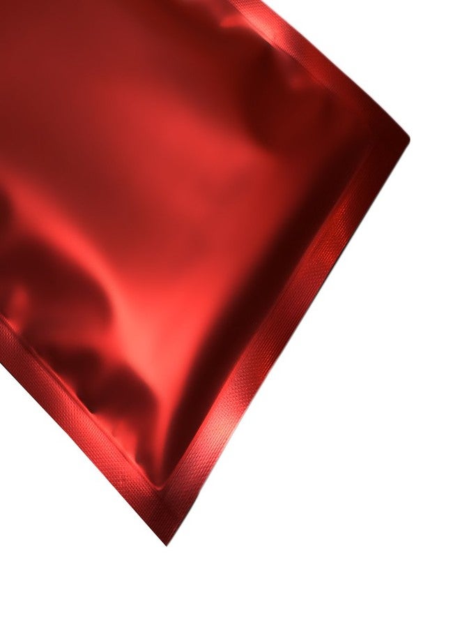 QQ Studio 100 Double-Sided Matte Red Zip Top Bags w/Tear Notch (7.5x10cm (2.9x3.9"), Red) - Image 3