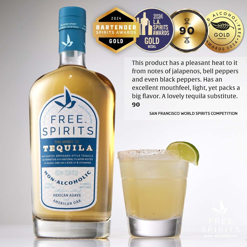 Free Spirits - Non-Alcoholic Tequila Alternative - Award-Winning - The Spirit of Tequila - Low Calorie, Low Sugar, Vegan, Gluten-Free, Mood Lifting Vitamins -750ml - Image 4