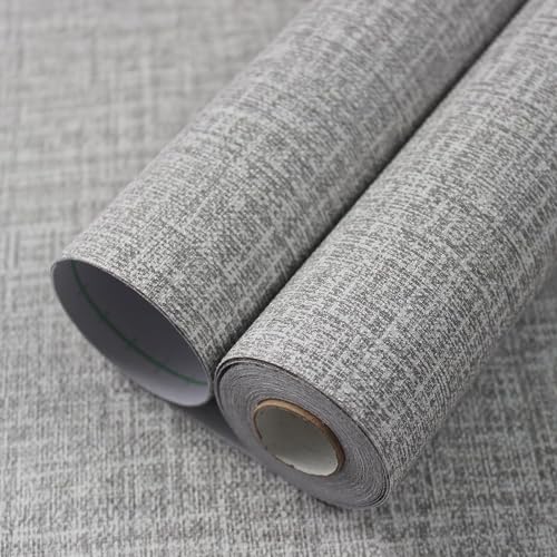 GREEWELT Grasscloth Wallpaper | Self Adhesive Textured Vinyl | Peel & Stick | Eco Style Decorative Wallpaper | 41cm x 200cm | Nature Inspired Design - Image 1