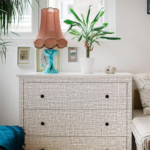 GREEWELT Grasscloth Wallpaper | Self Adhesive Textured Vinyl | Peel & Stick | Eco Style Decorative Wallpaper | 41cm x 200cm | Nature Inspired Design - Image 4
