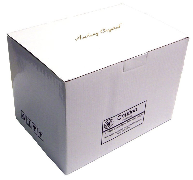 Amlong Crystal Meditation Divnation Sphere Feng Shui Crystal Ball, Lensball, Decorative Ball with Wooden Stand and Gift Box, Clear, 4.2 inch (110mm) Diameter - Image 4