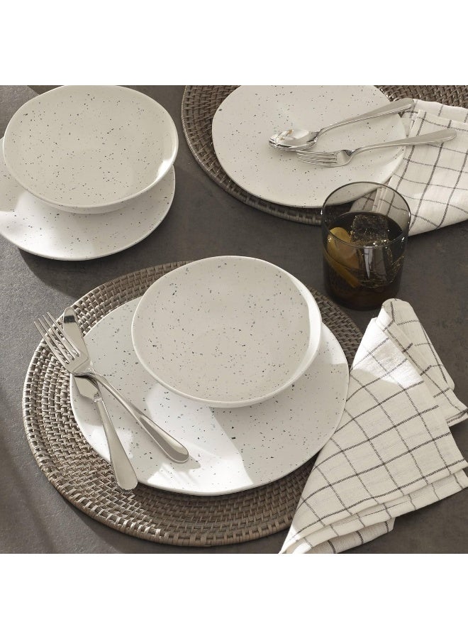 ONEIDA طقم أدوات مائدة أونيدا 895951 تيرازو ميلامين كريمة 12 قطعة - Image 4