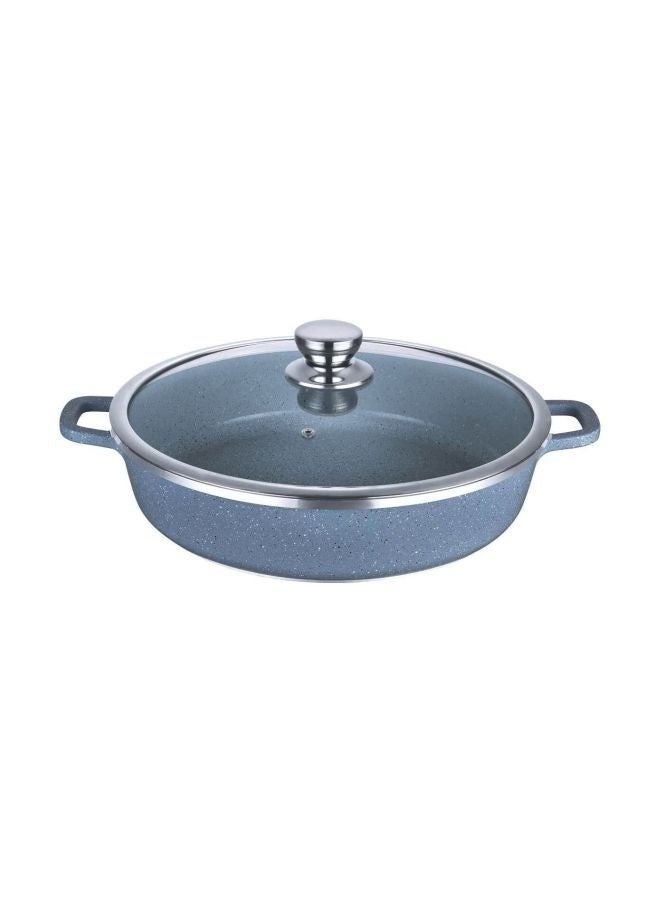 DESSINI DESSINI Granite Flat Cookware With Lid Blue 32cm