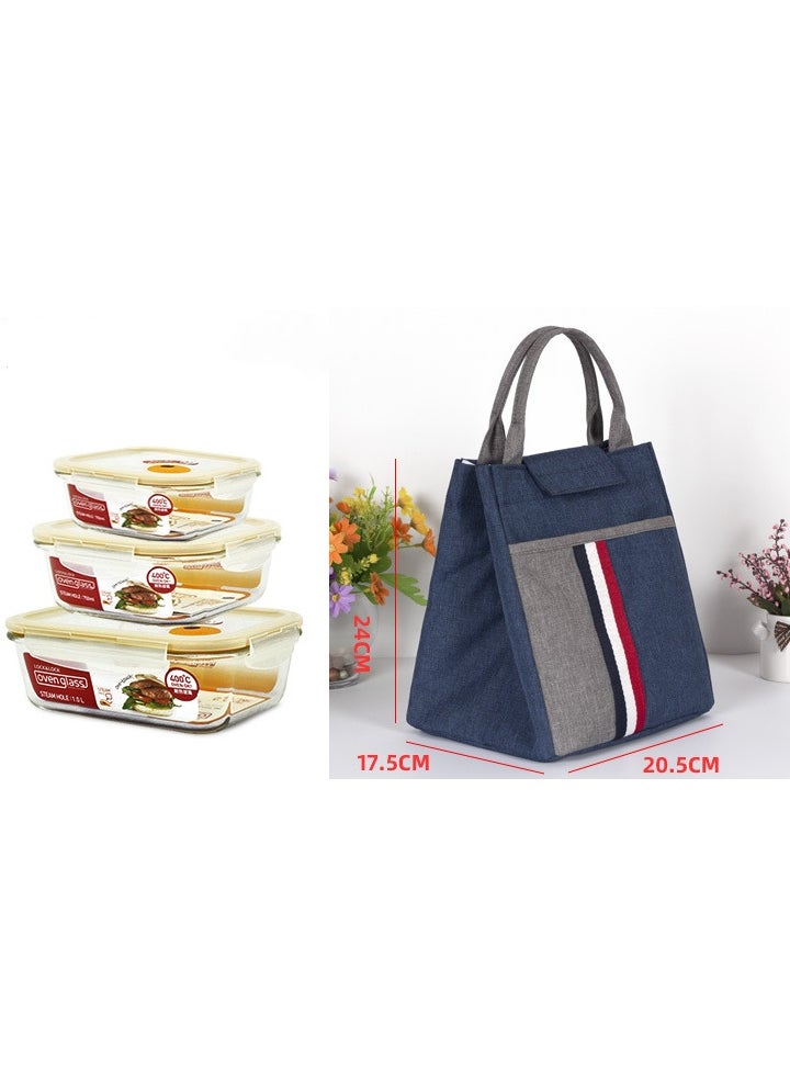 TOMSHOO Lunch Bag, Lunch Box, Insulated Large Lunch Bag for Women Adult Men, Leakproof Lunch Tote Large Capacity Reusable Insulated Cooler Lunch Container for Work/Office/Picnic/Travel-A  - Image 3