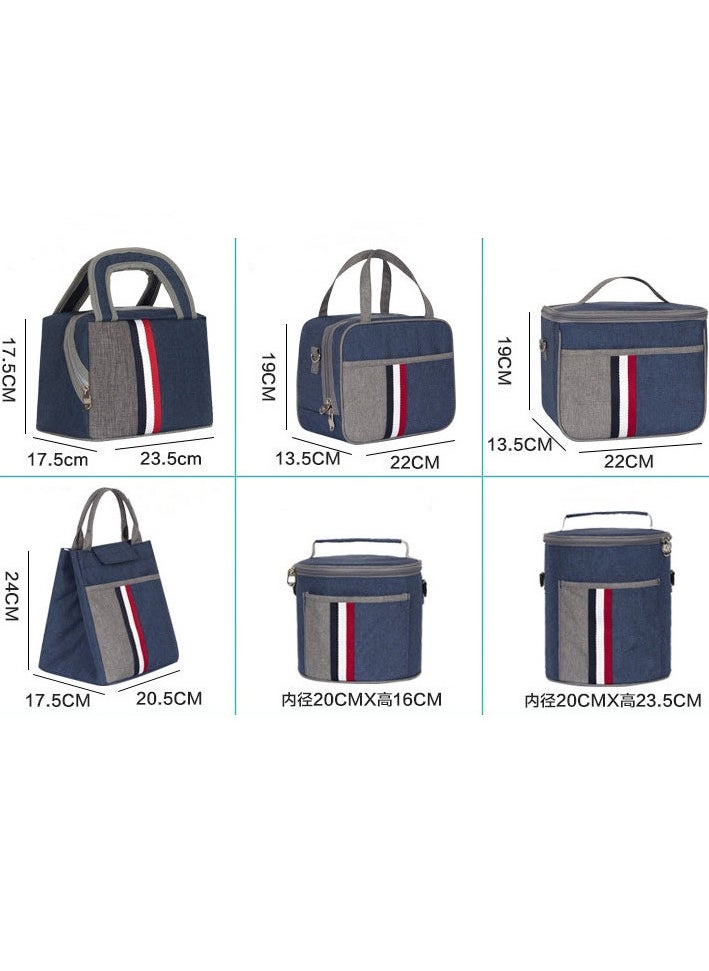TOMSHOO Lunch Bag, Lunch Box, Insulated Large Lunch Bag for Women Adult Men, Leakproof Lunch Tote Large Capacity Reusable Insulated Cooler Lunch Container for Work/Office/Picnic/Travel-A  - Image 5