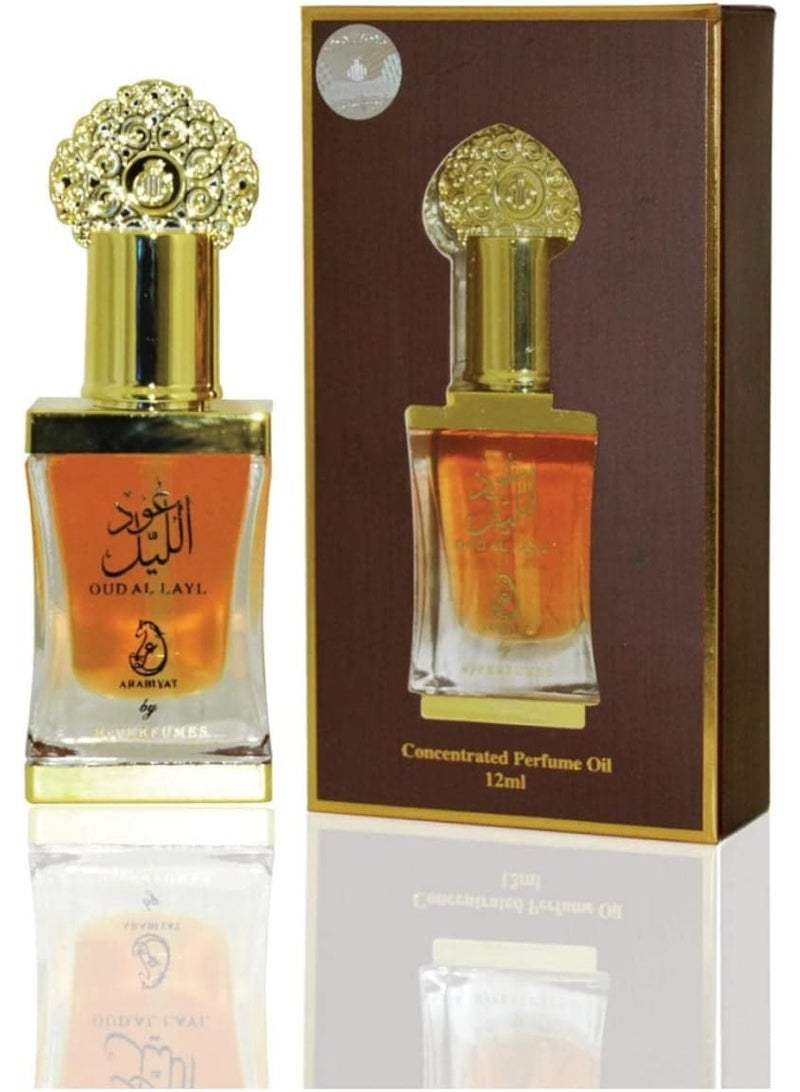 عربيات عود الليل زيت عطري مركز للجنسين، 12 مل - Image 1