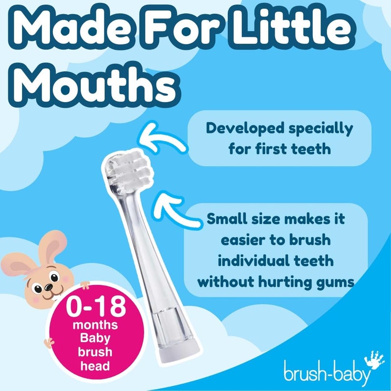 Brush-Baby BabySonic Replacement Heads (0-18 Month (Pack of 2)) - Image 3