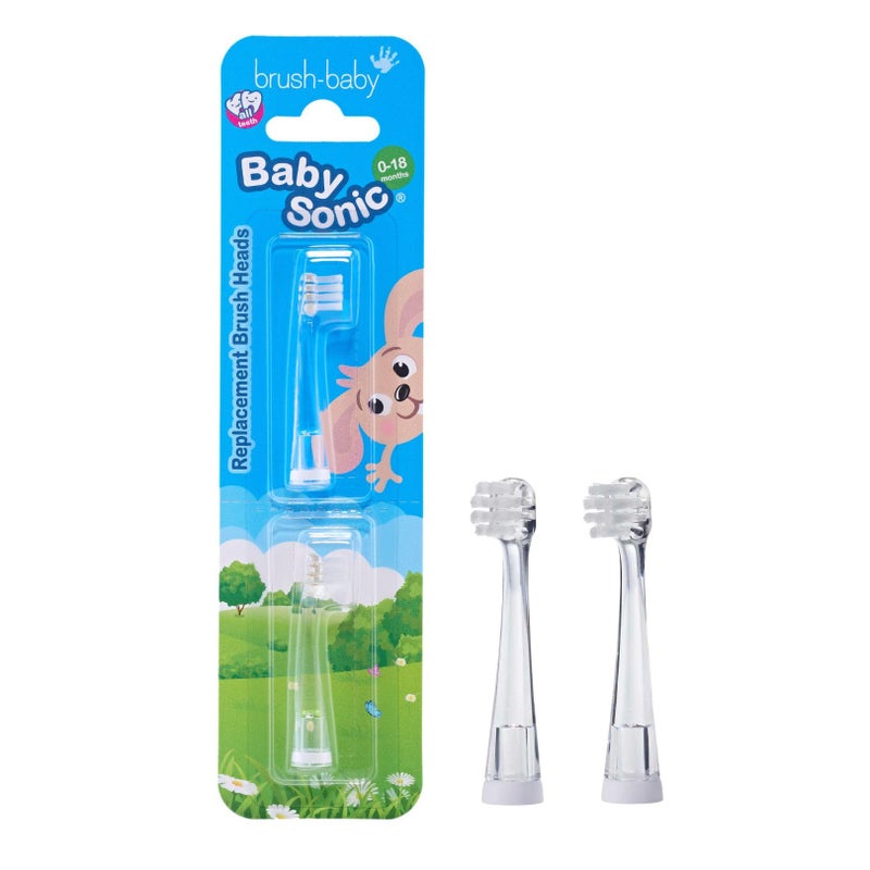 Brush-Baby BabySonic Replacement Heads (0-18 Month (Pack of 2)) - Image 1