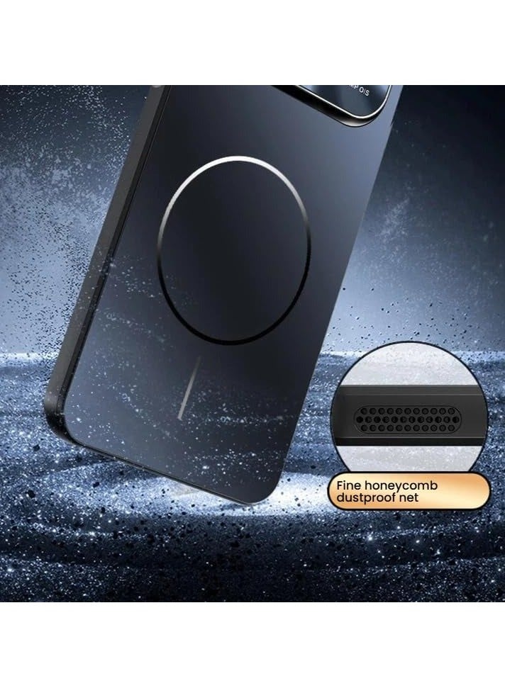 عام حافظة مغناطيسية واقية، متوافقة مع Honor 600 Pro ، تتميز بحامية عدسة التركيز التلقائي ومجموعة كاملة من الأغطية الواقية المغناطيسية المقاومة للصدمات. - Image 4
