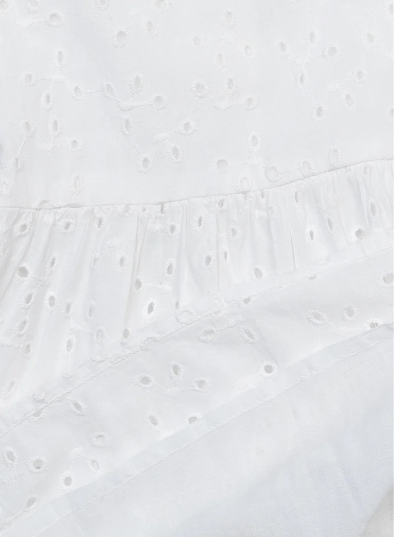 MINOTI White Buttoned Dress
