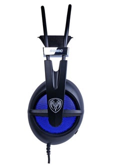 Somic Wired LED gaming headset G938  , comfort and fashion  for wearers , computer gaming headset with microphone used in daily life for PC and Mobile , headset that can bring you the most comfortable advantage , Both the appearance and the sound quality are very pleasing, and it also provides stereo sound quality and clear calls, long hard microphone with high sensitivity guarantees the quality of chatting.  - Image 3