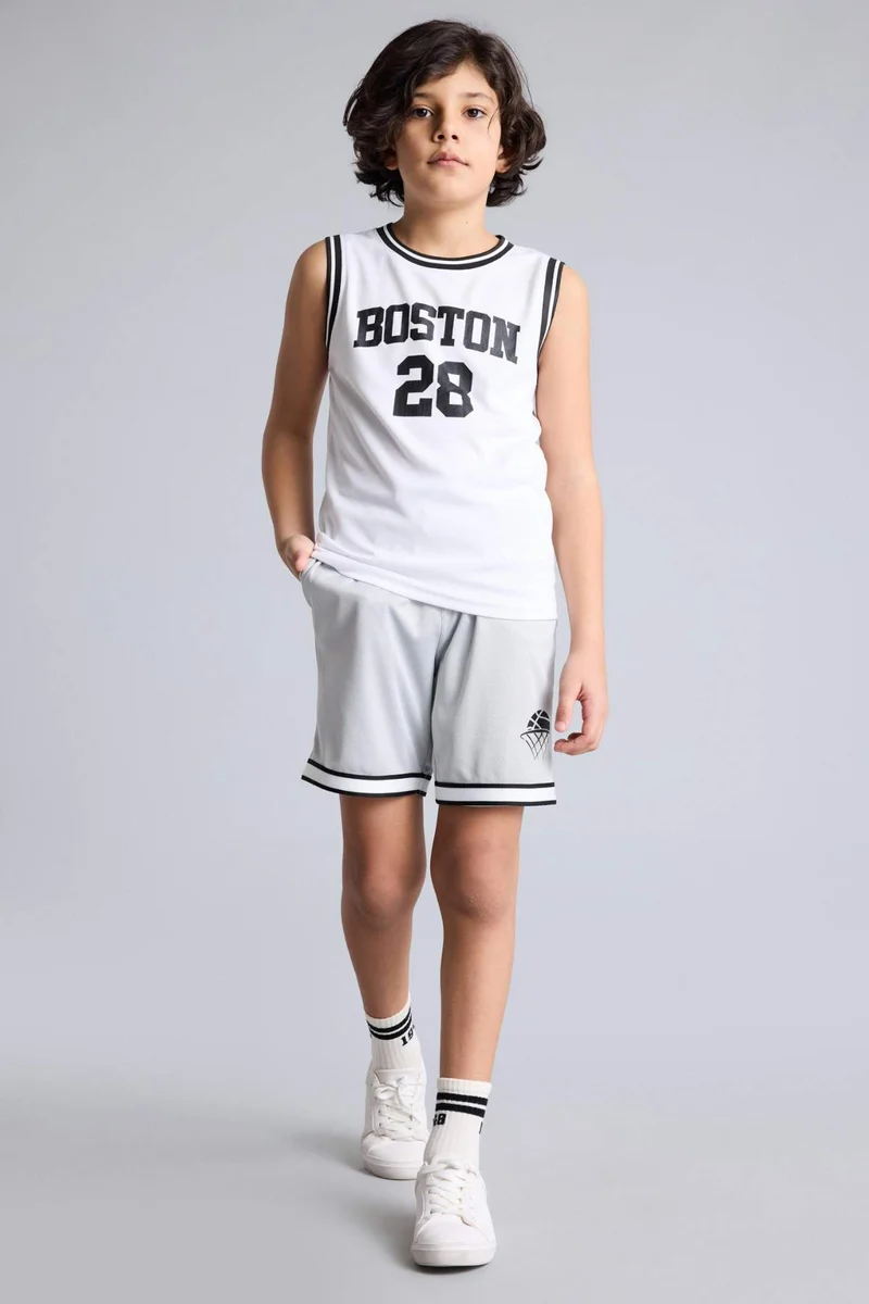 ديفاكتو Boy Regular Fit Printed Tank Top