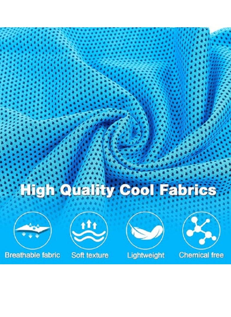 Generic Men and Women Cooling Sport Towel Soft and breathable for yoga, sports and running Grey 30x90cm  - Image 2