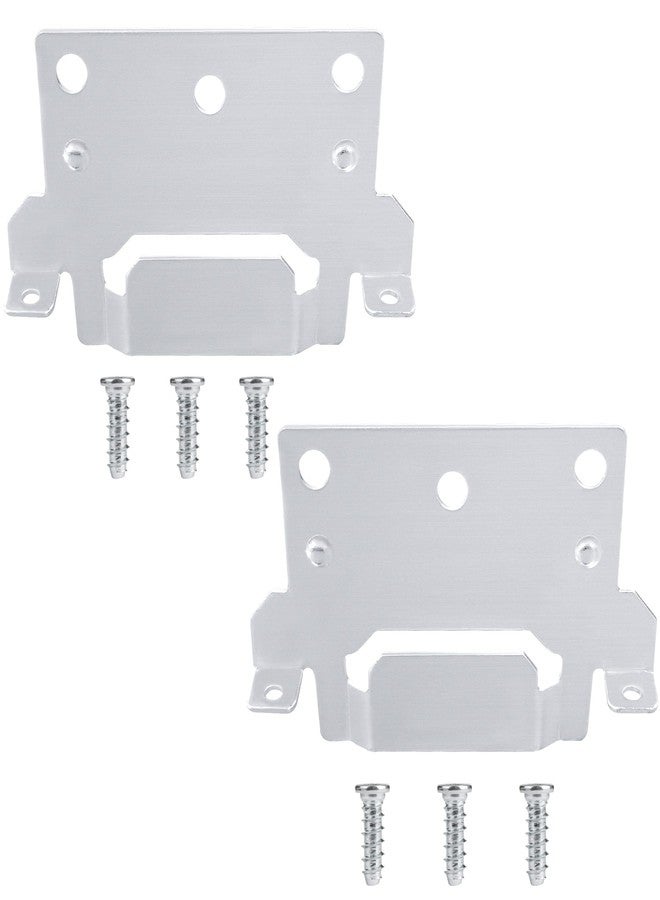 ulapithi 116791 Mounting Plates Replacement for IKEA Bed Frame Brackets Part #116791 (2X Mounting Plate) and 110789 (6X Screws) Spare Hardware Parts Compatible Hemnes Malm Brimnes Ingatorp Tarva Kritte - Image 1