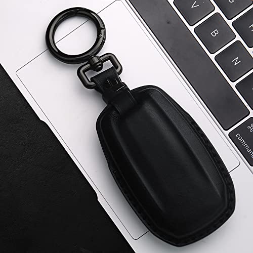 Tukellen for Dodge Key Fob Cover Genuine Leather Key Case Cover Protector Compatible with Dodge Ram 1500 Key Shell - Image 5