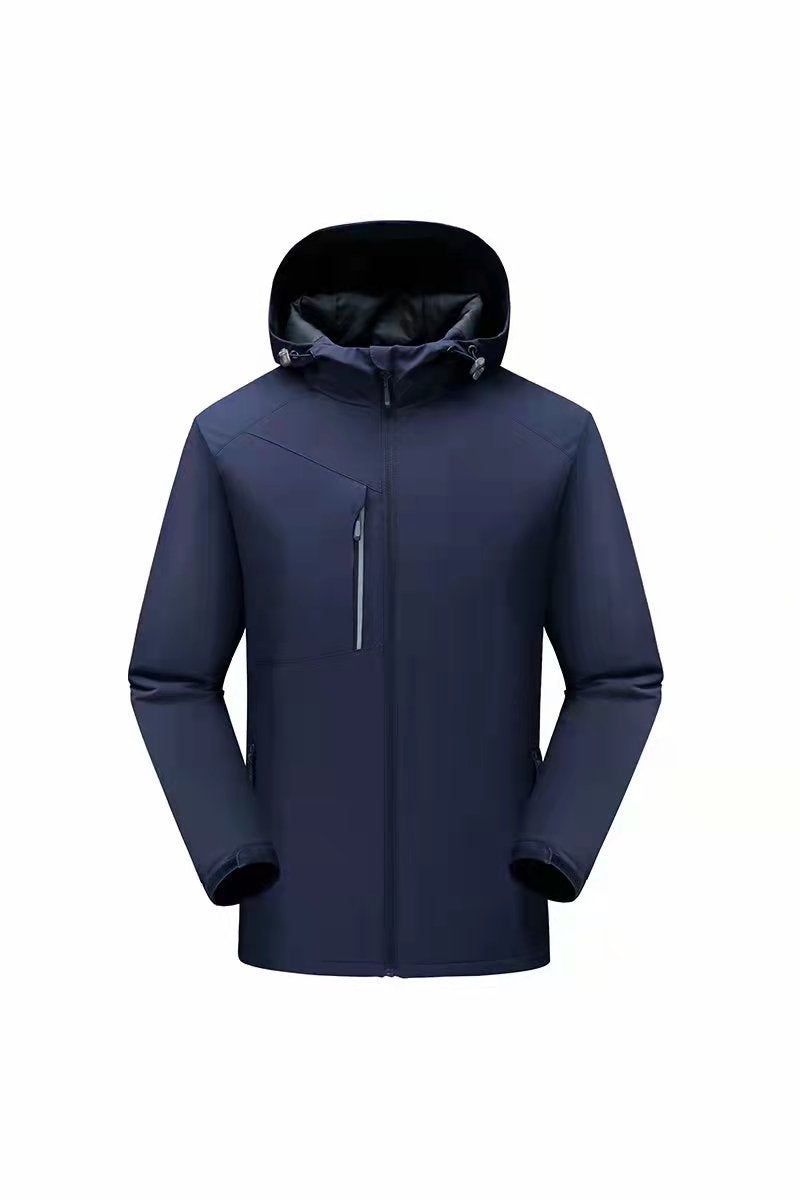 Outdoor Assault Clothing Men'S Velvet Padded Windproof Waterproof Coat Winter-Proof Clothing Women'S Cotton White Assault Clothing - Image 1