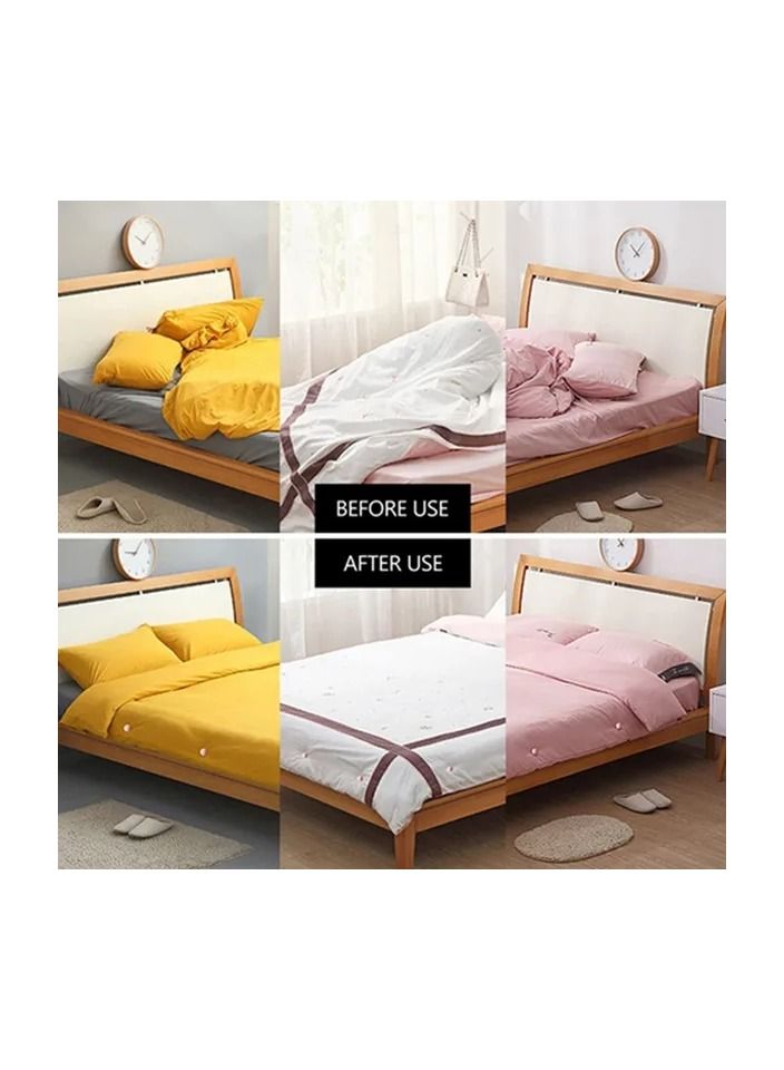 16-Pieces Multifunctional Mushroom Shape Clip,Easy To Unlock BedSheet Quilt Clip,Duvet Cover Fastener Clip,Anti Slip Blanket Buckles Holder,Mix Four Colours  - Image 4