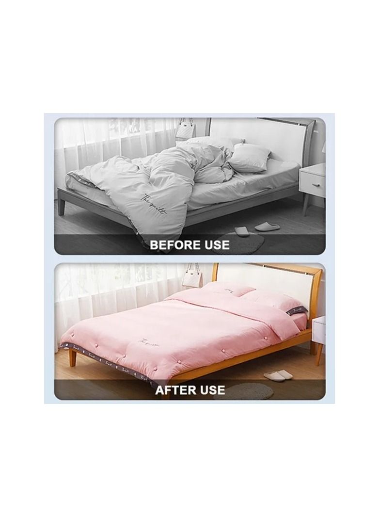 16-Pieces Multifunctional Mushroom Shape Clip,Easy To Unlock BedSheet Quilt Clip,Duvet Cover Fastener Clip,Anti Slip Blanket Buckles Holder,Mix Four Colours  - Image 2