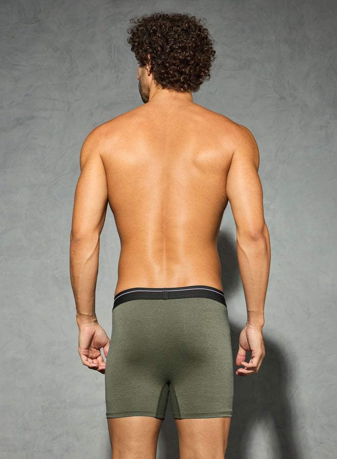 Technosport Men Solid 2-Way Stretch Trunks - Image 4