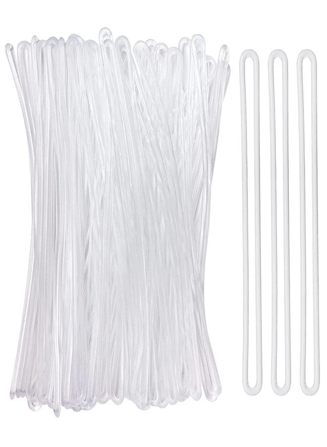 كيدولتز حلقات/أشرطة/أربطة أمتعة شفافة من السيليكون من كيدولتز لحامل بطاقات الأمتعة، وسلاسل المفاتيح، وما إلى ذلك... غير قابلة للتمزق ومرنة - 6 بوصات (50) - Image 1