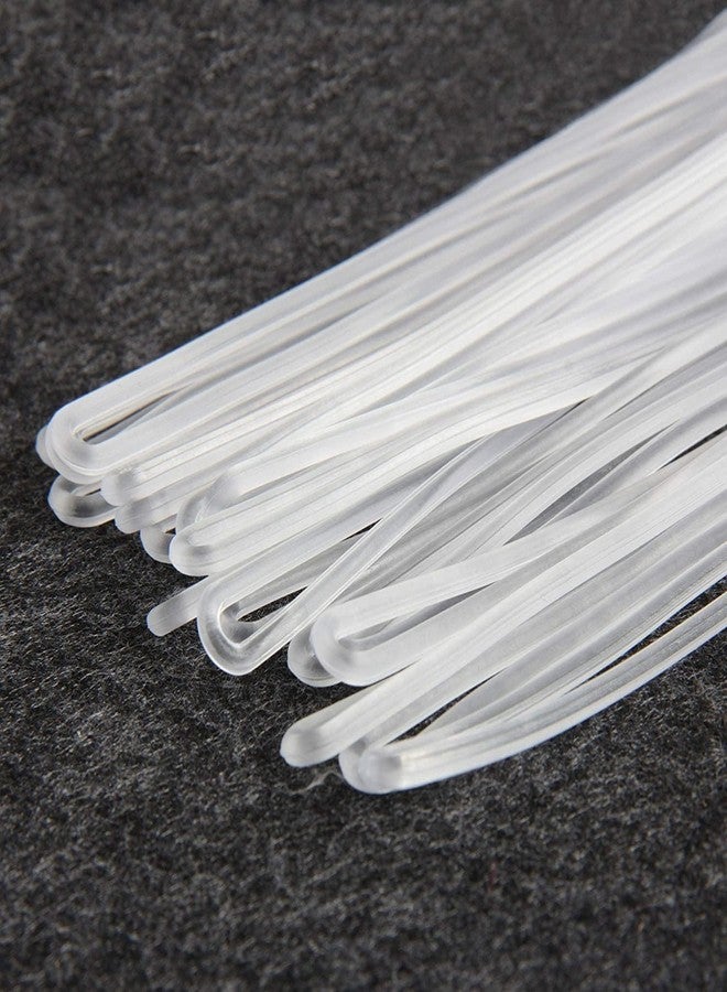 كيدولتز حلقات/أشرطة/أربطة أمتعة شفافة من السيليكون من كيدولتز لحامل بطاقات الأمتعة، وسلاسل المفاتيح، وما إلى ذلك... غير قابلة للتمزق ومرنة - 6 بوصات (50) - Image 2