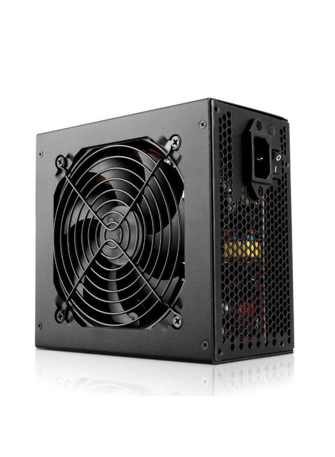 650W ATX Power Supply 80 Plus Certified Black PSU – GTW GT-650W Gaming PC Power Supply with 120mm Silent Fan & Full Protection - Image 2