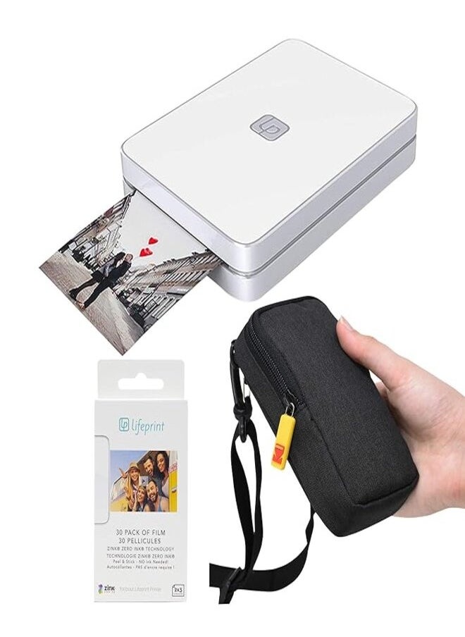 Lifeprint Lifeprint 2x3 Portable Photo and Video Printer (White) Travel Kit  - Image 2