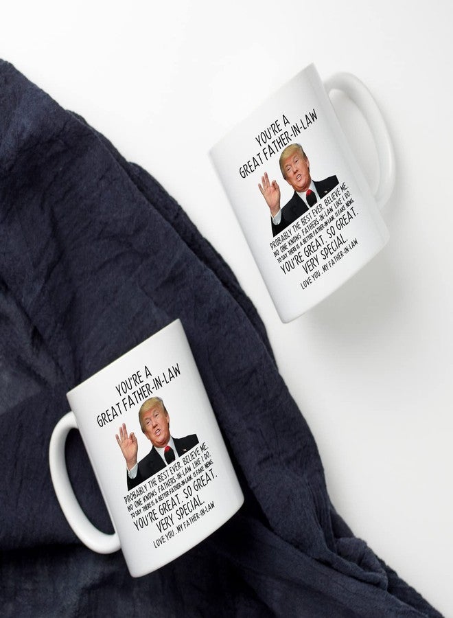 Aurahouse You're A Great Father in Law 11 Oz Coffee Mug, Funny Gifts for Father-in-law Birthday, Fathers Day Present Christmas Gifts Coffee Cup (White) - Image 5