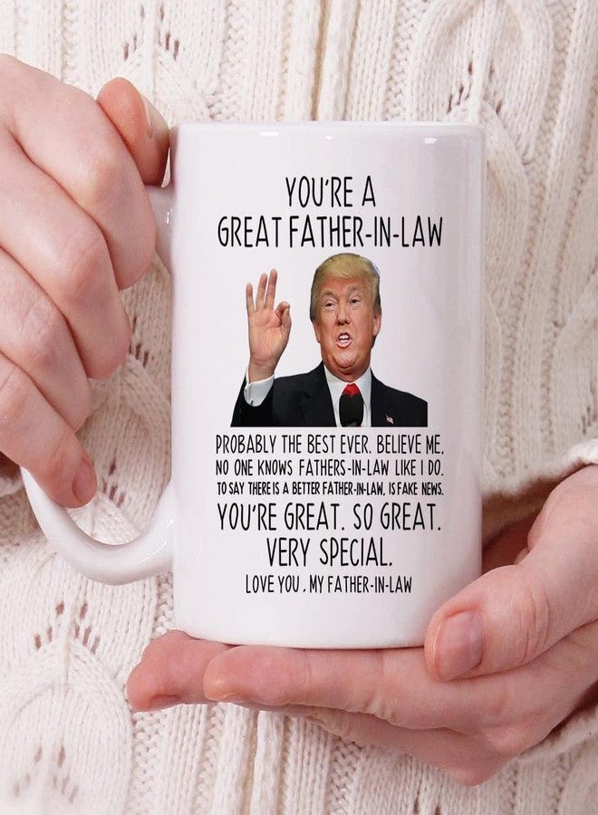 Aurahouse You're A Great Father in Law 11 Oz Coffee Mug, Funny Gifts for Father-in-law Birthday, Fathers Day Present Christmas Gifts Coffee Cup (White) - Image 3