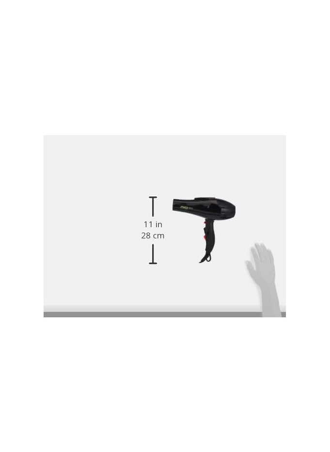 Max - Hair Dryer with Large Store Bag, 3000 Watt, Model 9933 - Image 1