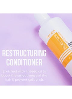 FANOLA Fanola No Yellow Shampoo & Nutri Care Restructuring Deep Conditioner 11.8 oz / 2pk - Anti Brass Depositing Purple Shampoo Toner for Blonde & Damaged Hair  - Image 3