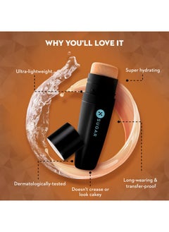 SUGAR Cosmetics Aquaholic Hydrating Foundation With Builtin Cushion Applicator Buildable Coverage Transferproof 30Ml 40 Breve  - Image 2